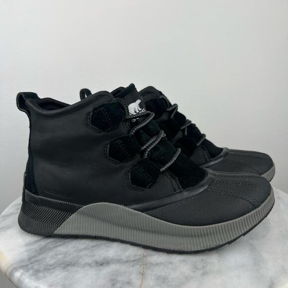 Sorel Women's Black Waterproof Lace Up Classic Winter Snow Duck Boots (Sz 8) - Picture 3 of 9